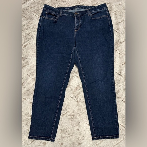 St. John's Bay Denim - St. John's Bay Dark Blue Women's Skinny Jeans
